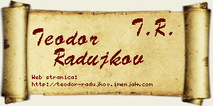Teodor Radujkov vizit kartica